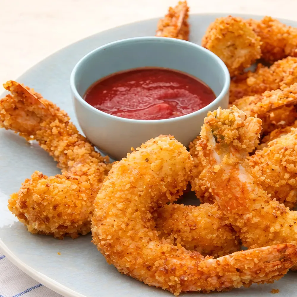 Golden Fried Prawns
