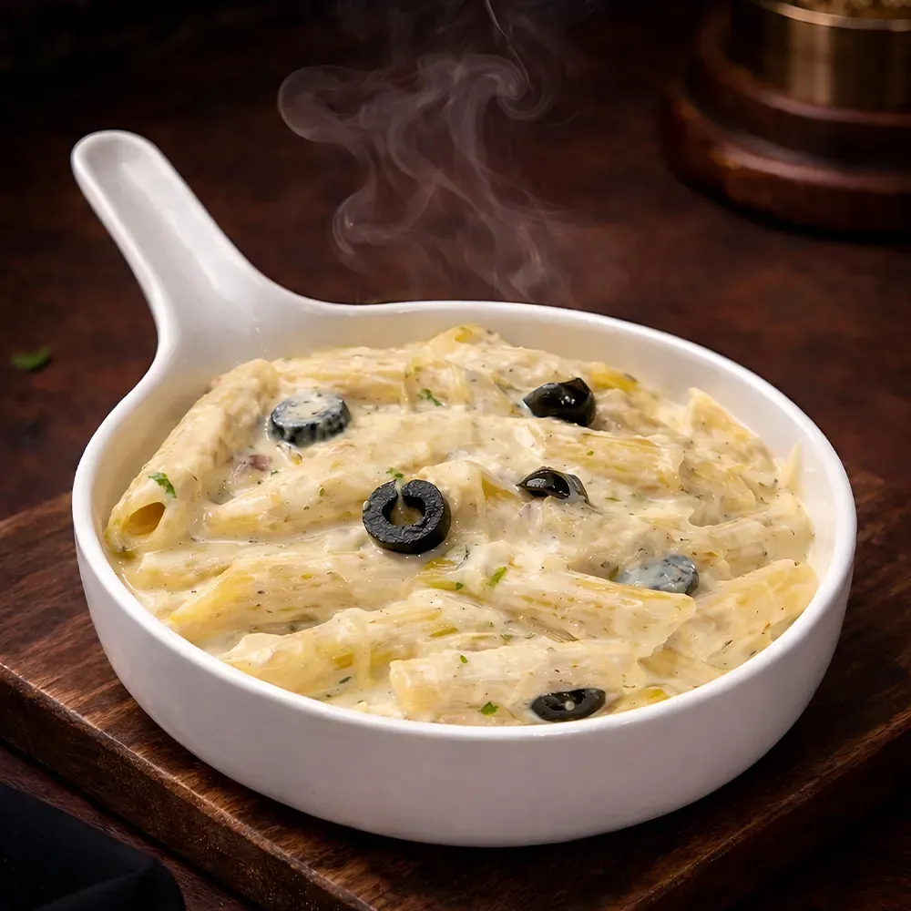 Penne Pasta with Alfredo Sauce